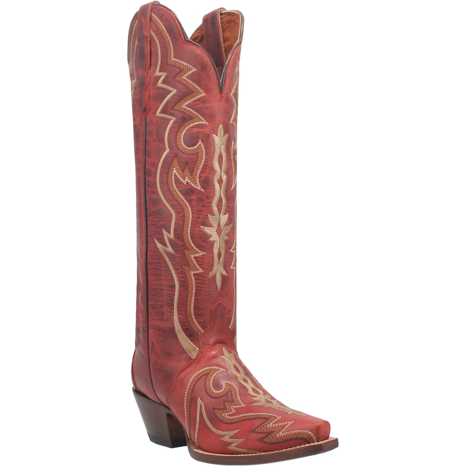 Red snip toe hot sale cowboy boots