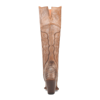 ARETHA HONEY FAUX PYTHON LEATHER BOOT Preview #11