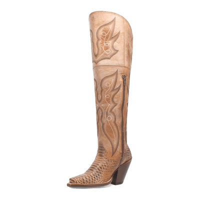 ARETHA HONEY FAUX PYTHON LEATHER BOOT Preview #15