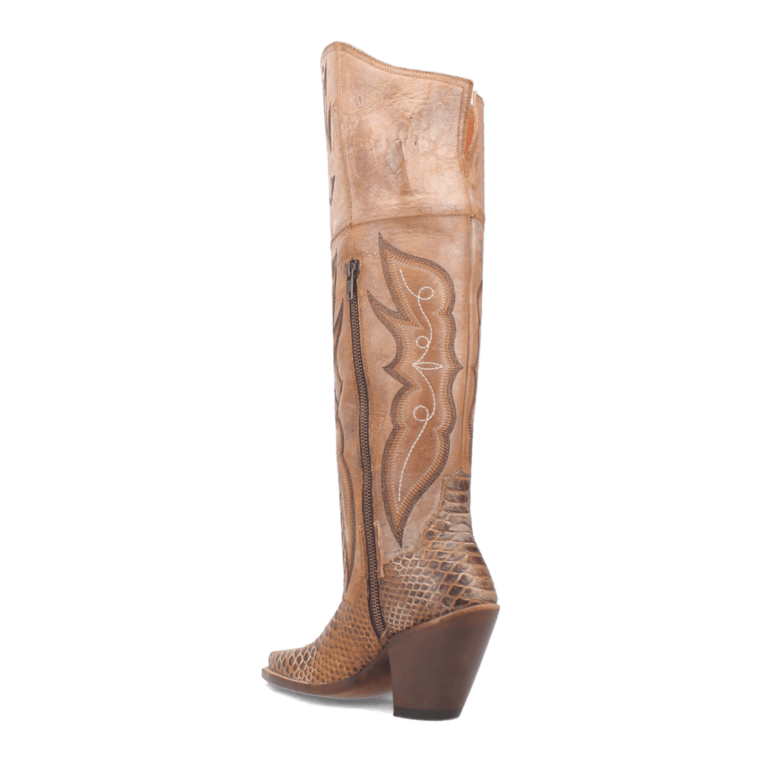 ARETHA HONEY FAUX PYTHON LEATHER BOOT Preview #16
