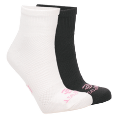 WOMEN'S QUARTERS LITE BLACK SOCKS