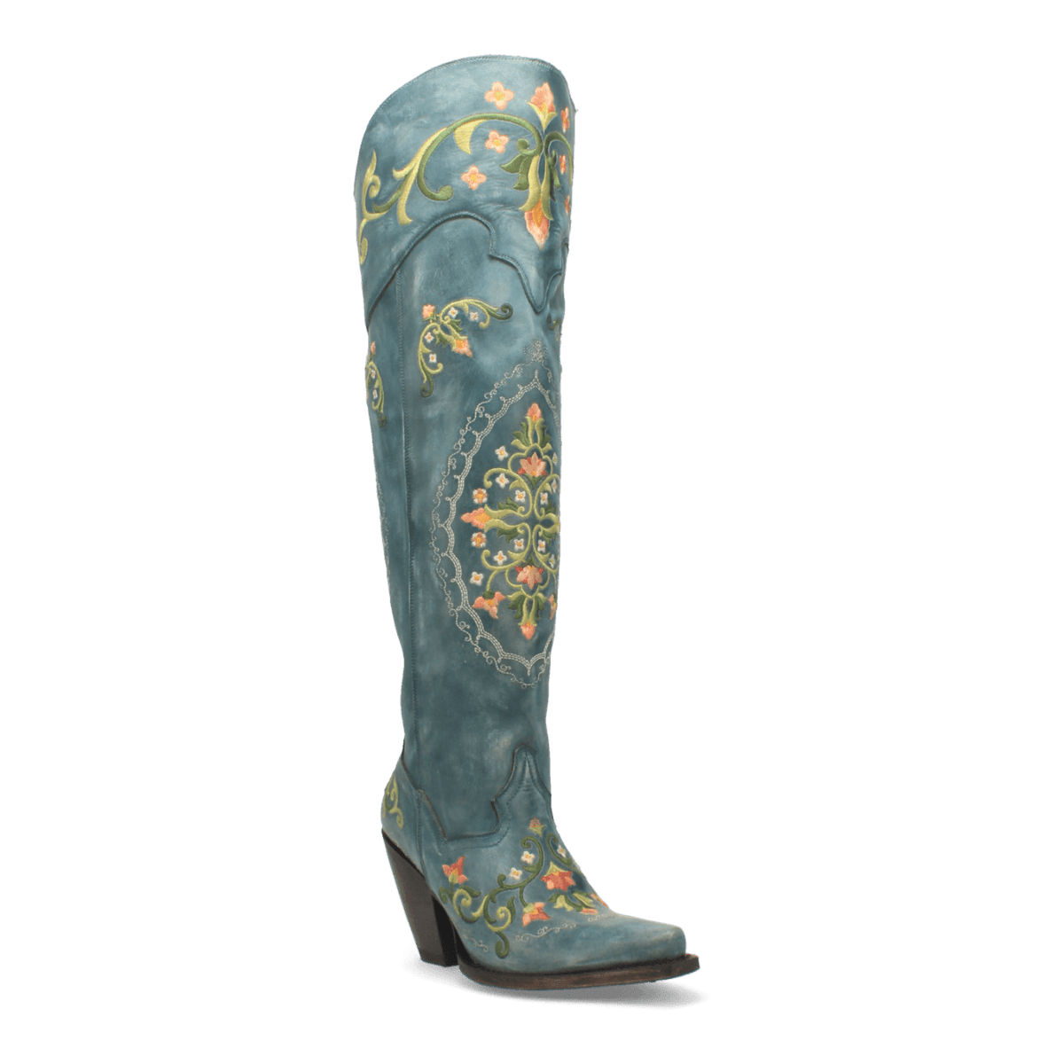 FLOWER CHILD LEATHER BOOT Image