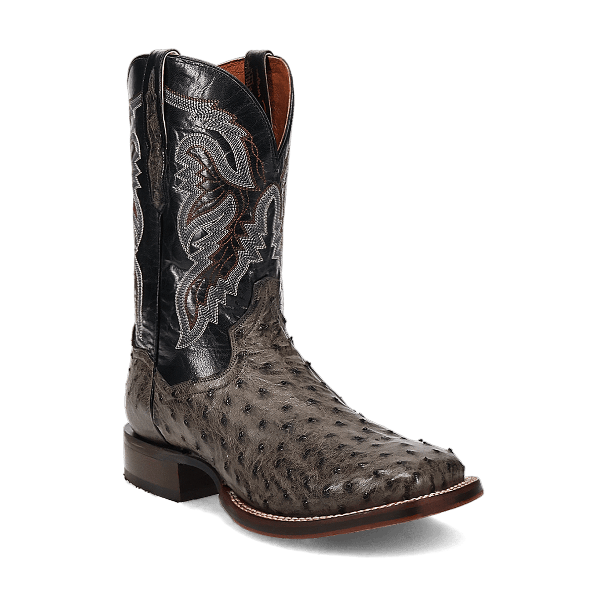 alamosa full quill ostrich boot 45 degree angle