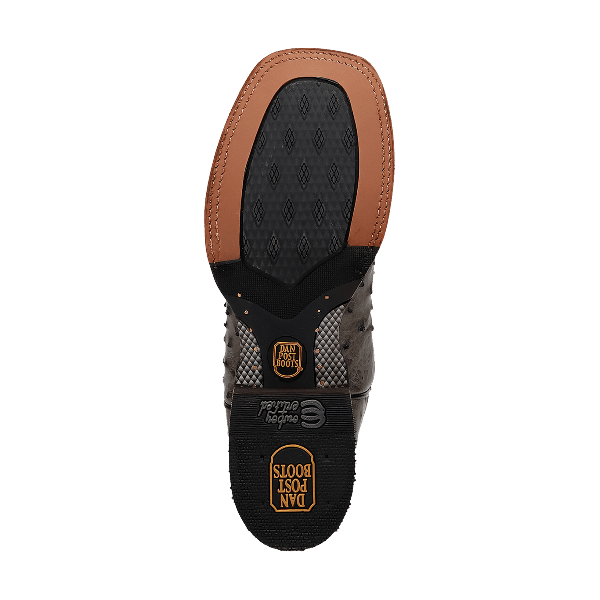 alamosa full quill ostrich boot outsole angle