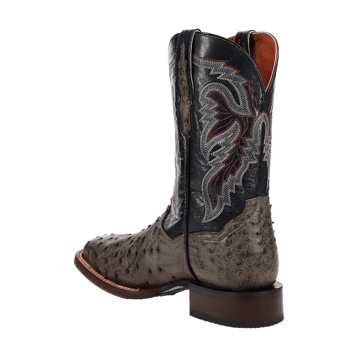 alamosa full quill ostrich boot 270 degree angle