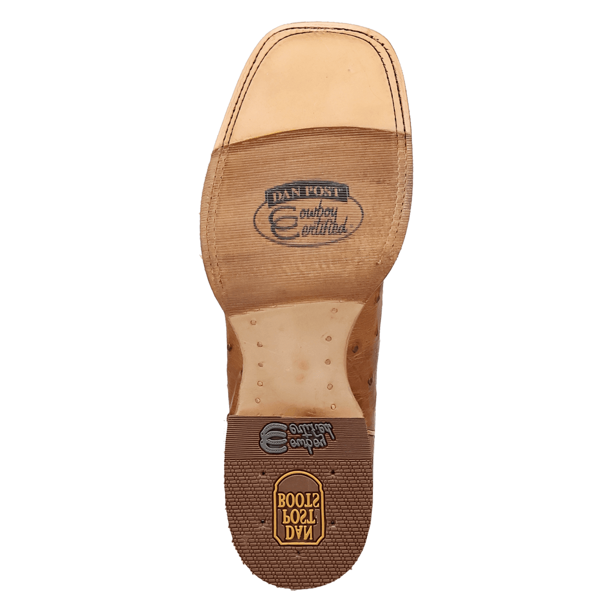 drayden full quill ostrich boot outsole angle