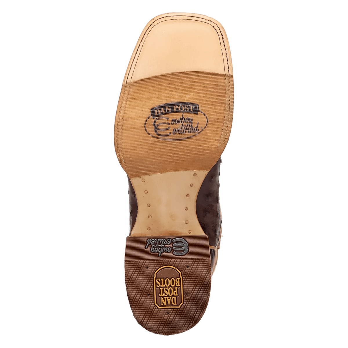 drayden full quill ostrich boot outsole angle