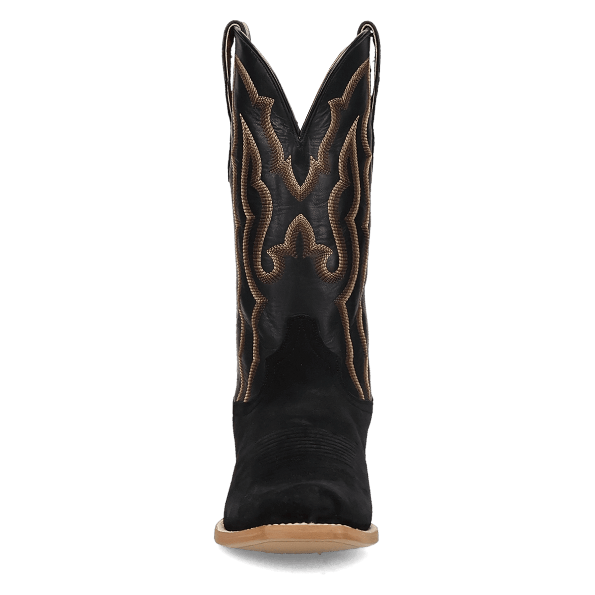 barren leather boot front angle