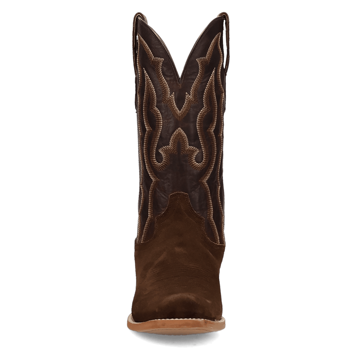 barren leather boot front angle