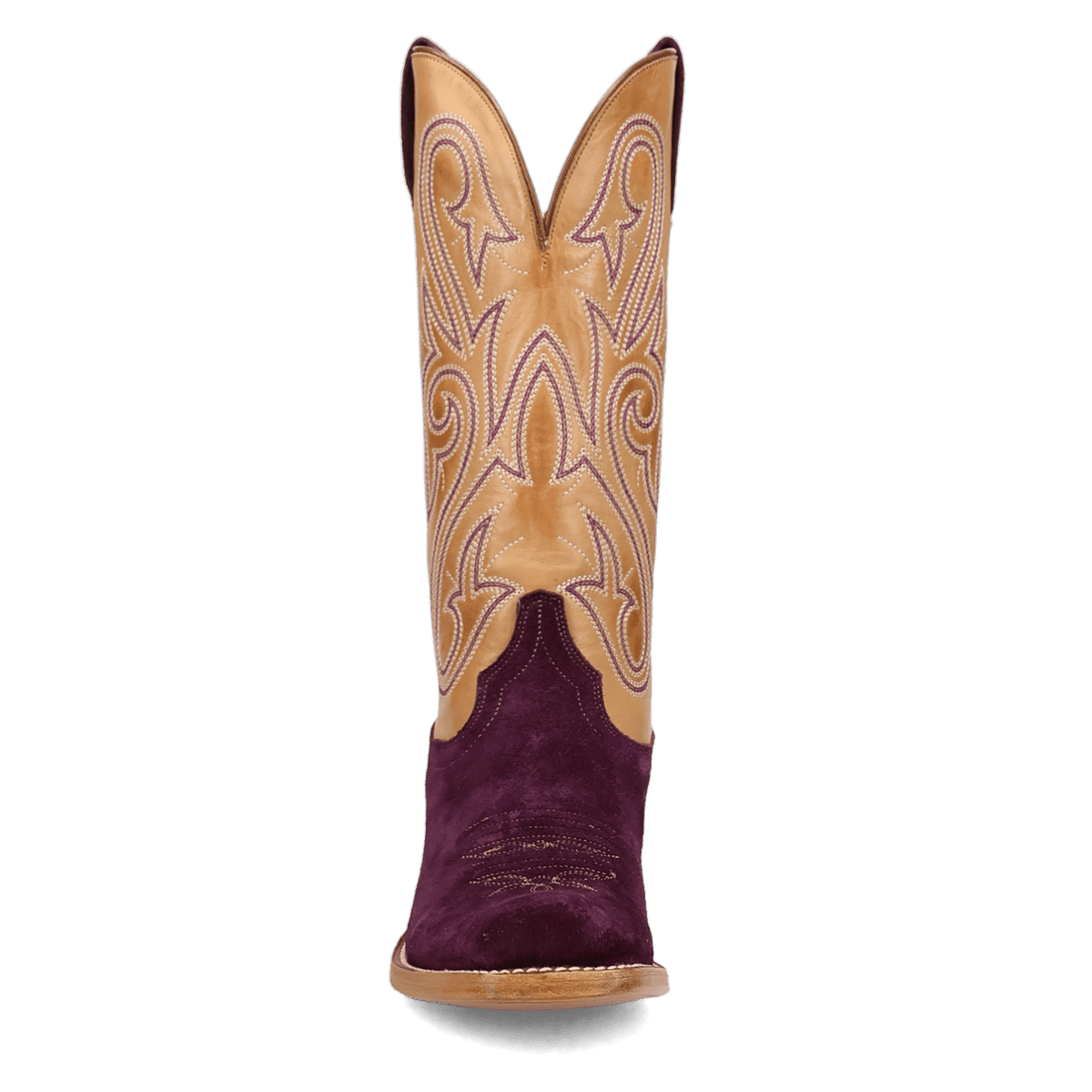 lanessa leather boot front angle