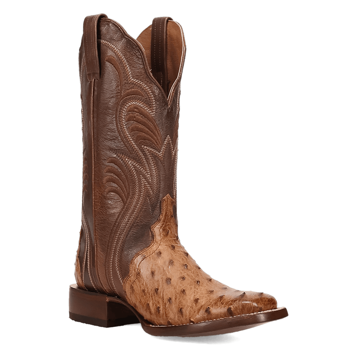 reese full quill ostrich boot 45 degree angle