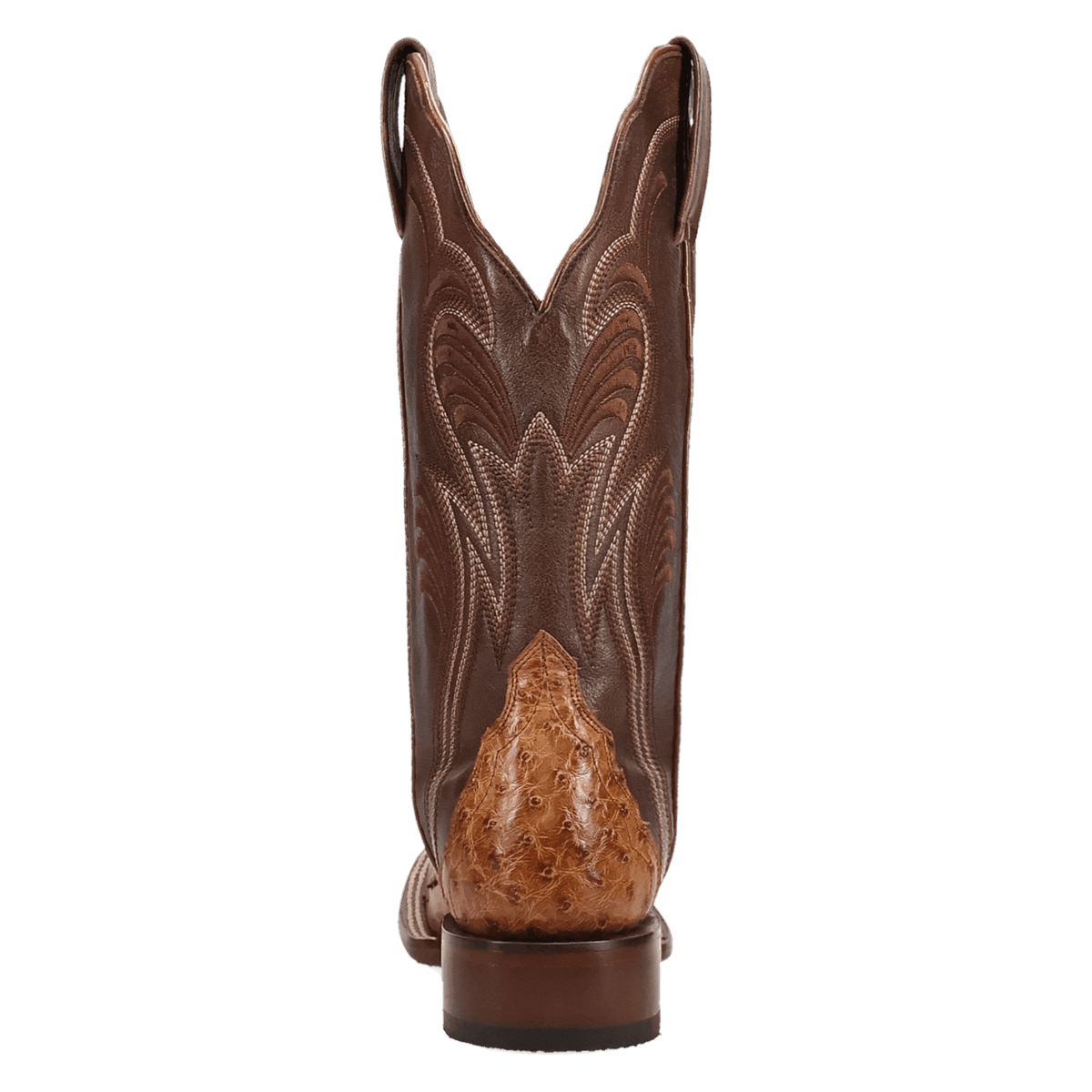 reese full quill ostrich boot 180 degree back angle