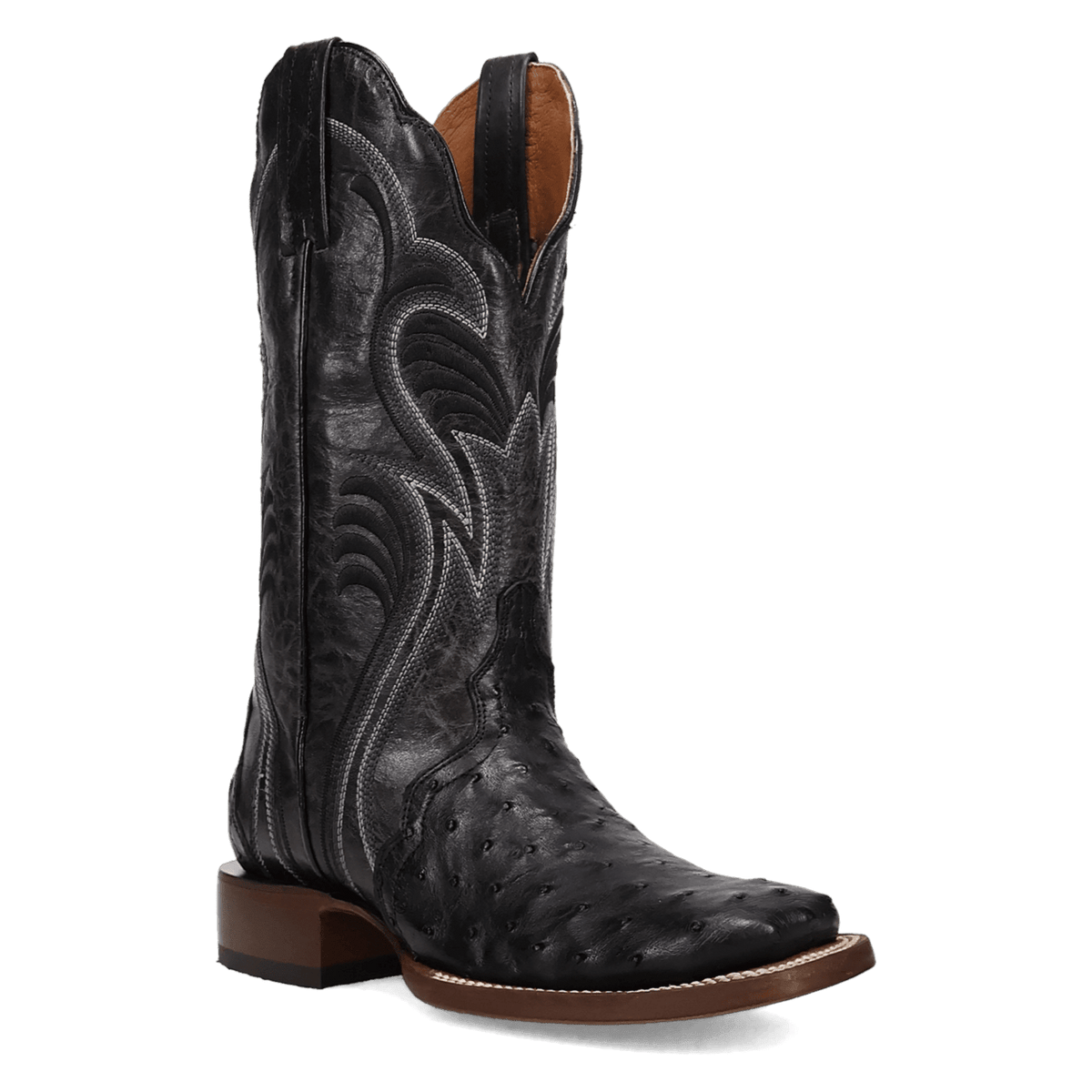 reese full quill ostrich boot 45 degree angle