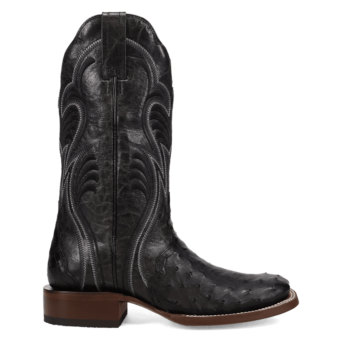 reese full quill ostrich boot 90 degree inside angle