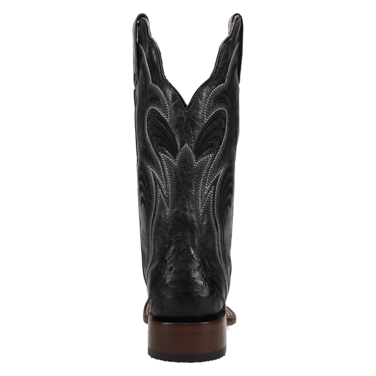 reese full quill ostrich boot 180 degree back angle