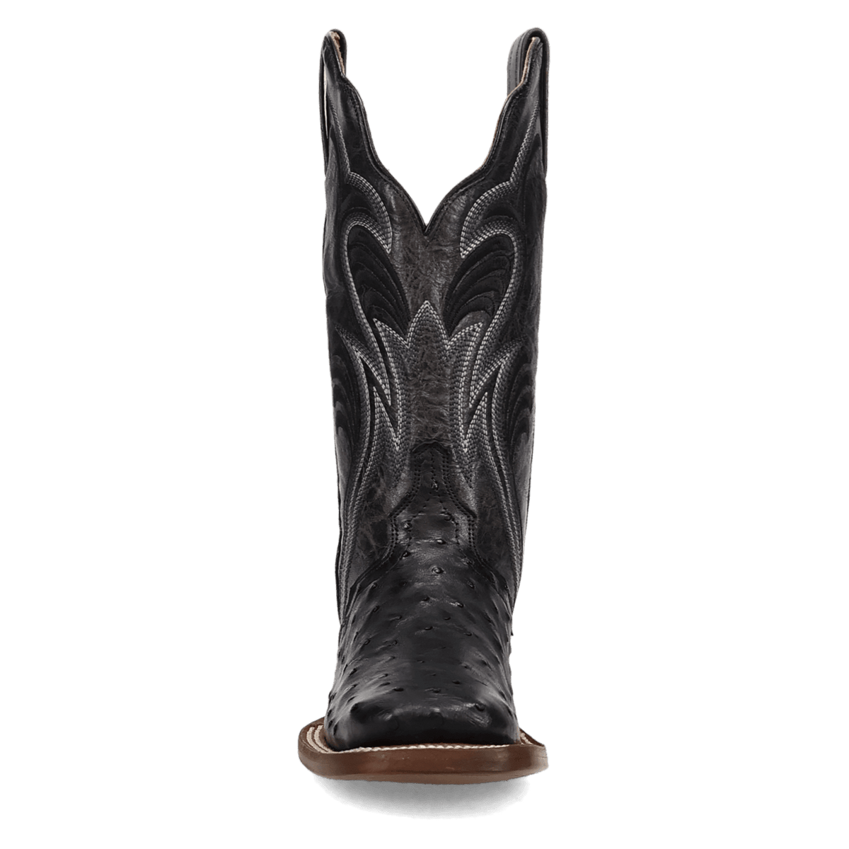 reese full quill ostrich boot front angle