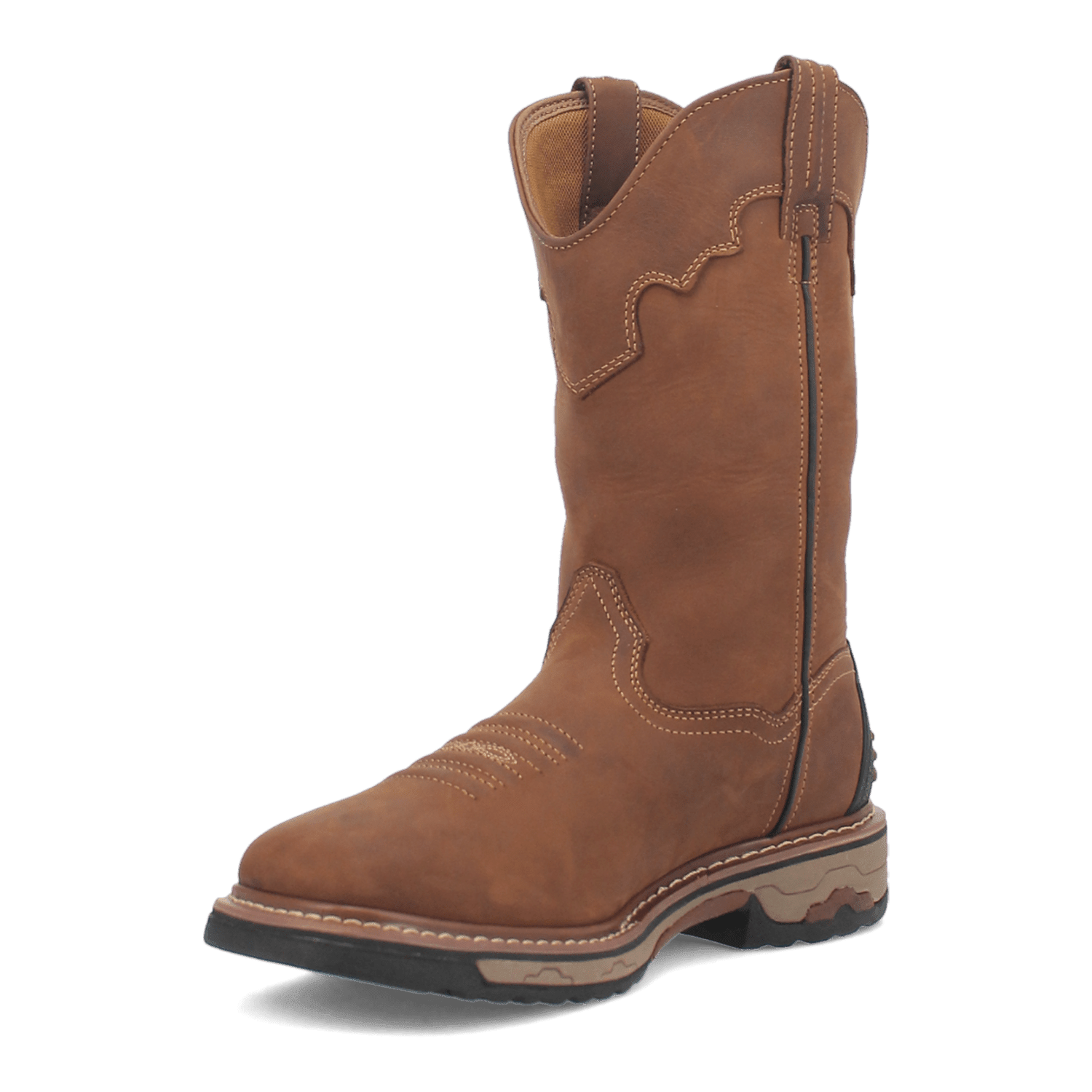 Dan Post メンズ Blayde 11インチ 防水 ソフトトゥ ワークブーツ ウェスタン, タン(Saddle Tan), 11