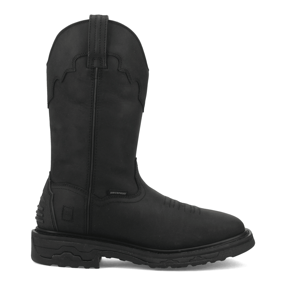 Mens black work boots near me clearance