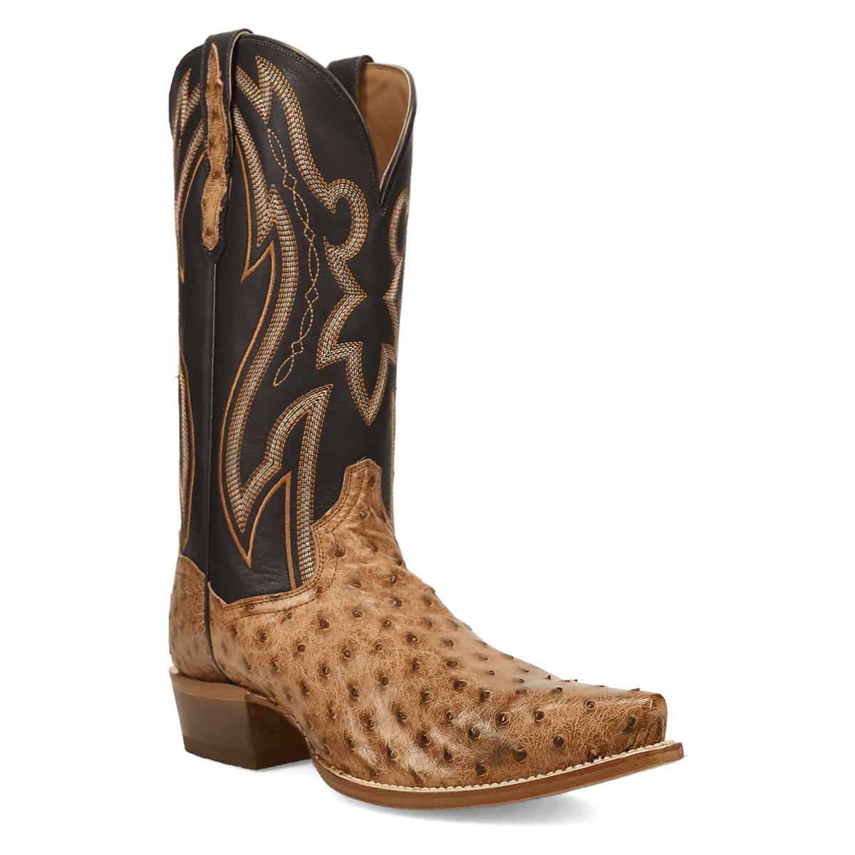 GRIT FULL QUILL OSTRICH BOOT Image