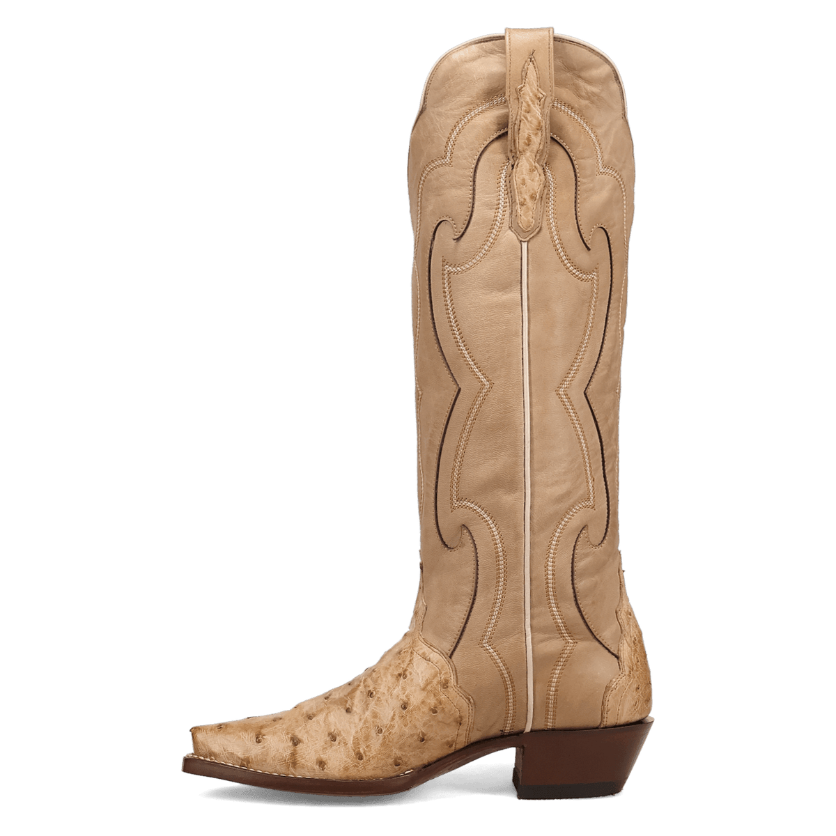 maravilla full ostrich boot 135 degree outside angle