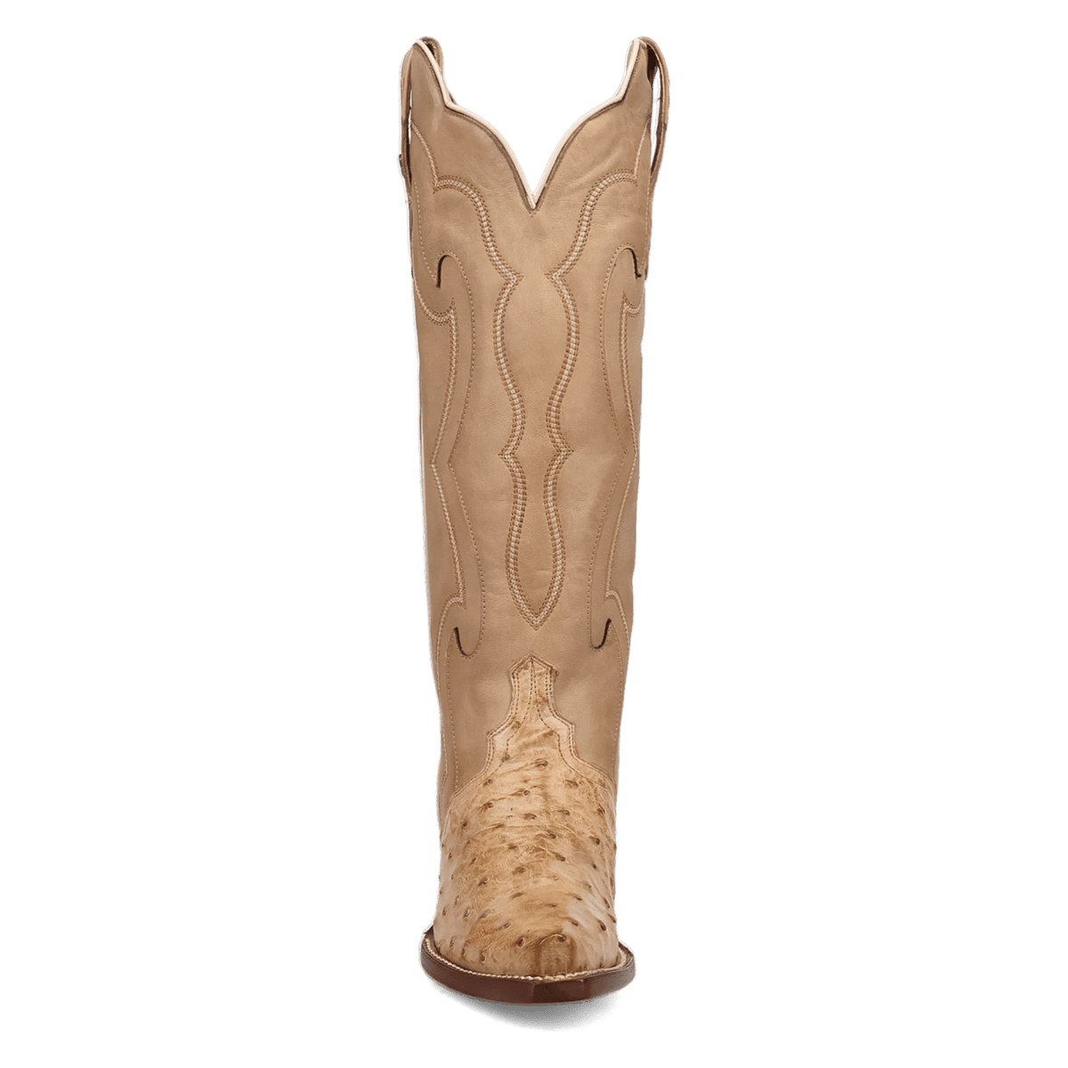 maravilla full ostrich boot front angle
