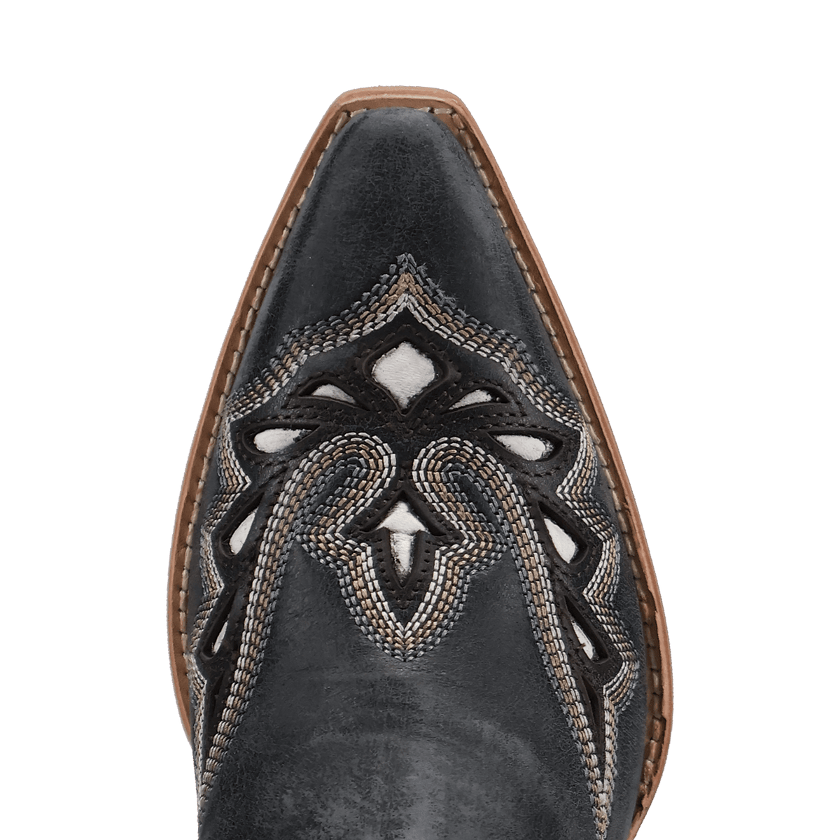 haven leather bootie toe angle