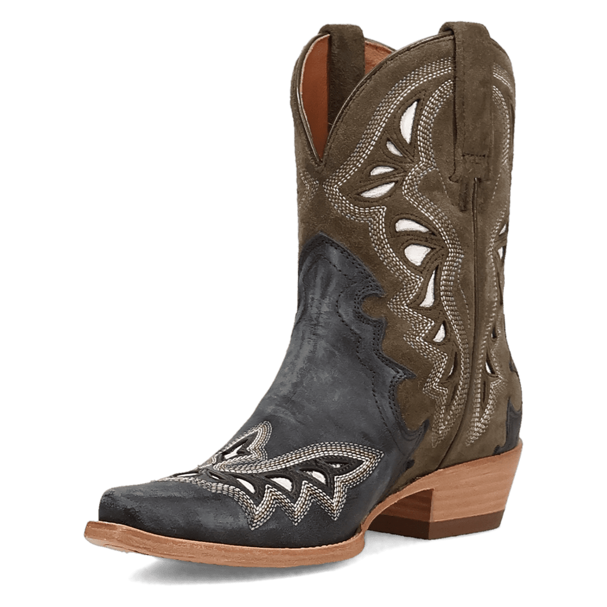 haven leather bootie 225 degree angle