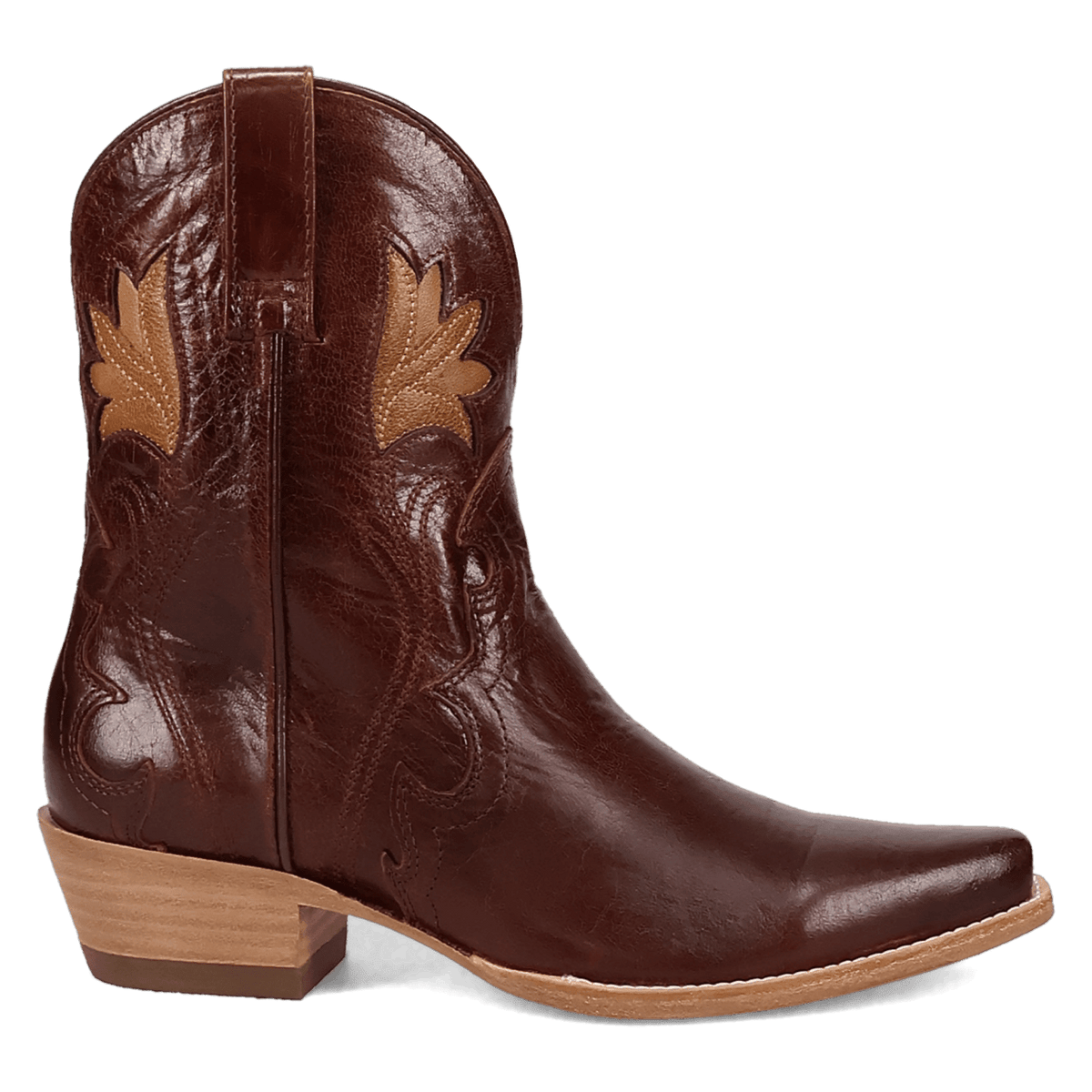 saffron leather bootie 90 degree inside angle