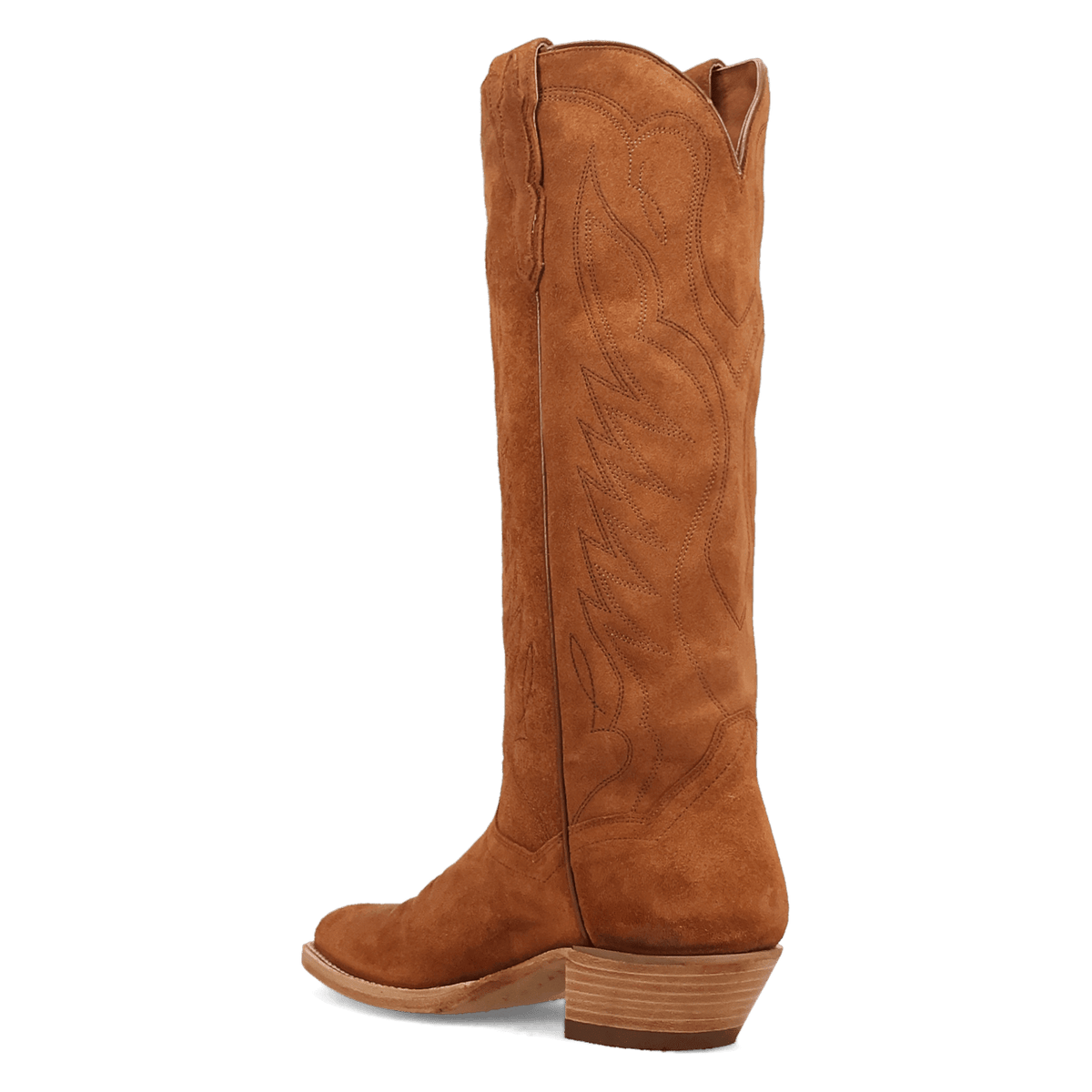 neon prairie suede leather boot 270 degree angle