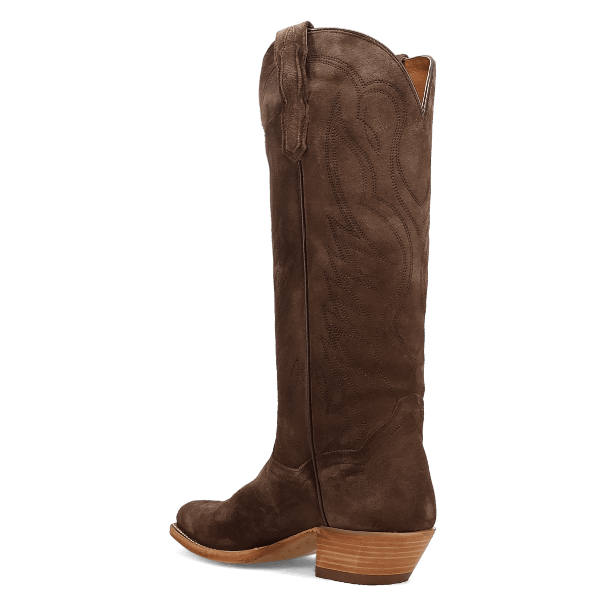neon prairie suede leather boot 270 degree angle