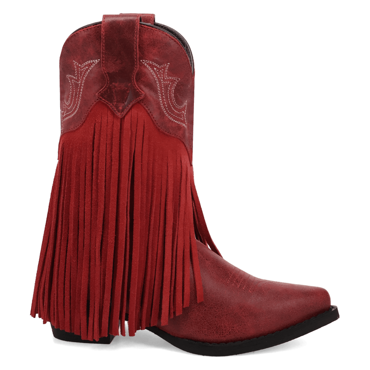 happy trails leather children's boot 90 degree inside angle