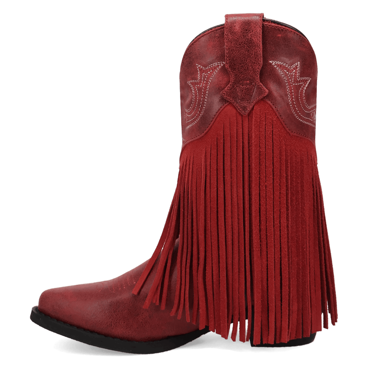 happy trails leather children's boot 135 degree outside angle