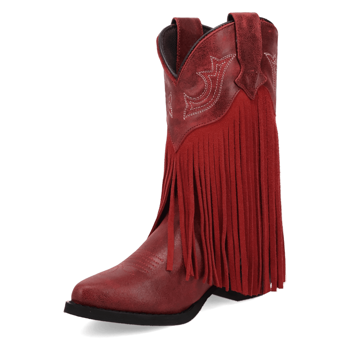 happy trails leather children's boot 225 degree angle