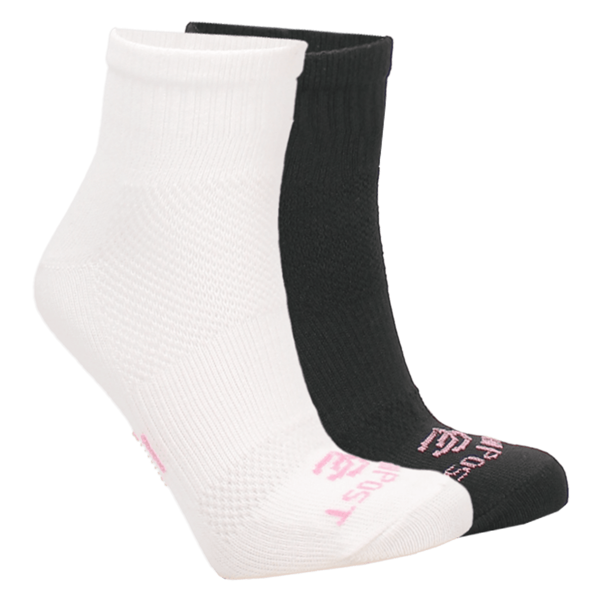 WOMEN'S QUARTERS LITE BLACK SOCKS Image