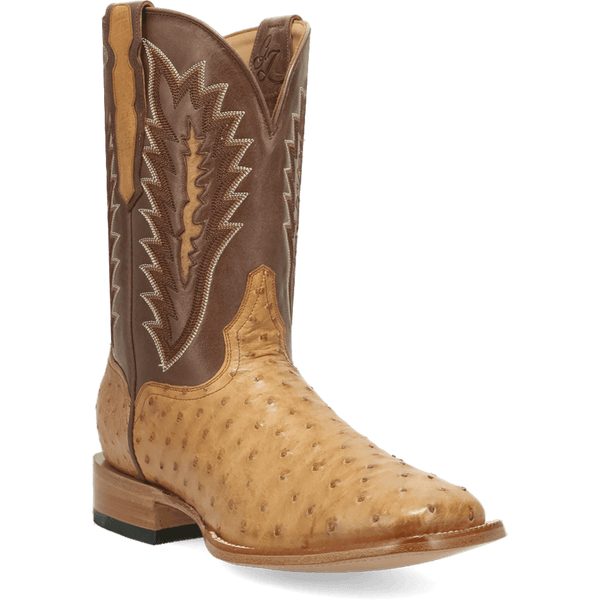 BRANNAN FULL QUILL OSTRICH BOOT