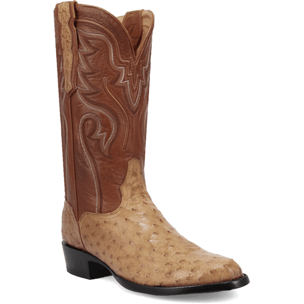 STANFORD FULL QUILL OSTRICH BOOT