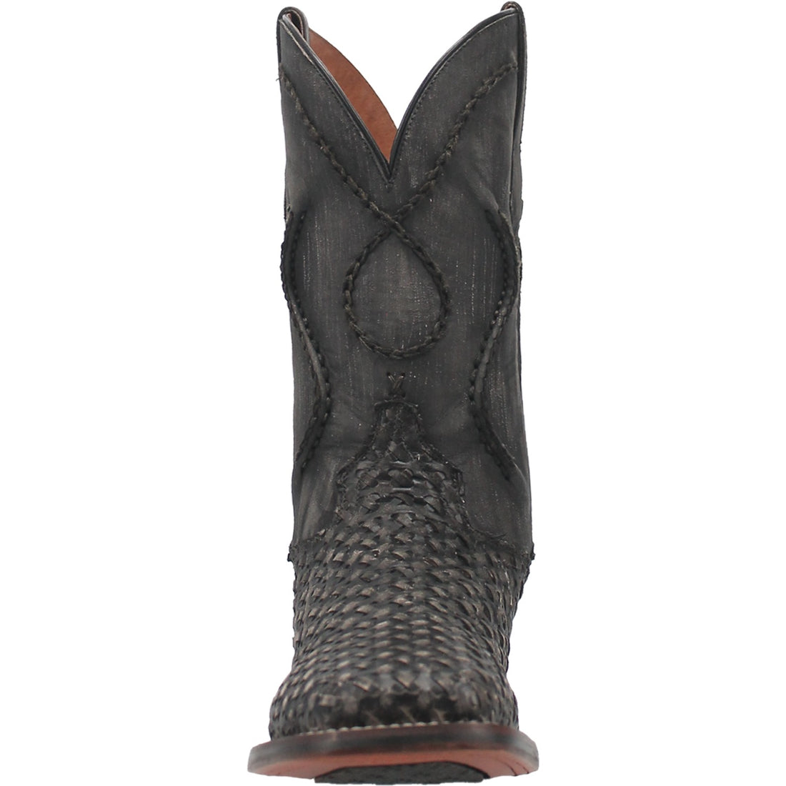 Dan Post Men's Stanley Black Weave Square Toe Cowboy Boots DP4909 13EE